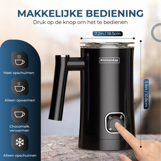 KitchenApp Melkopschuimer elektrisch